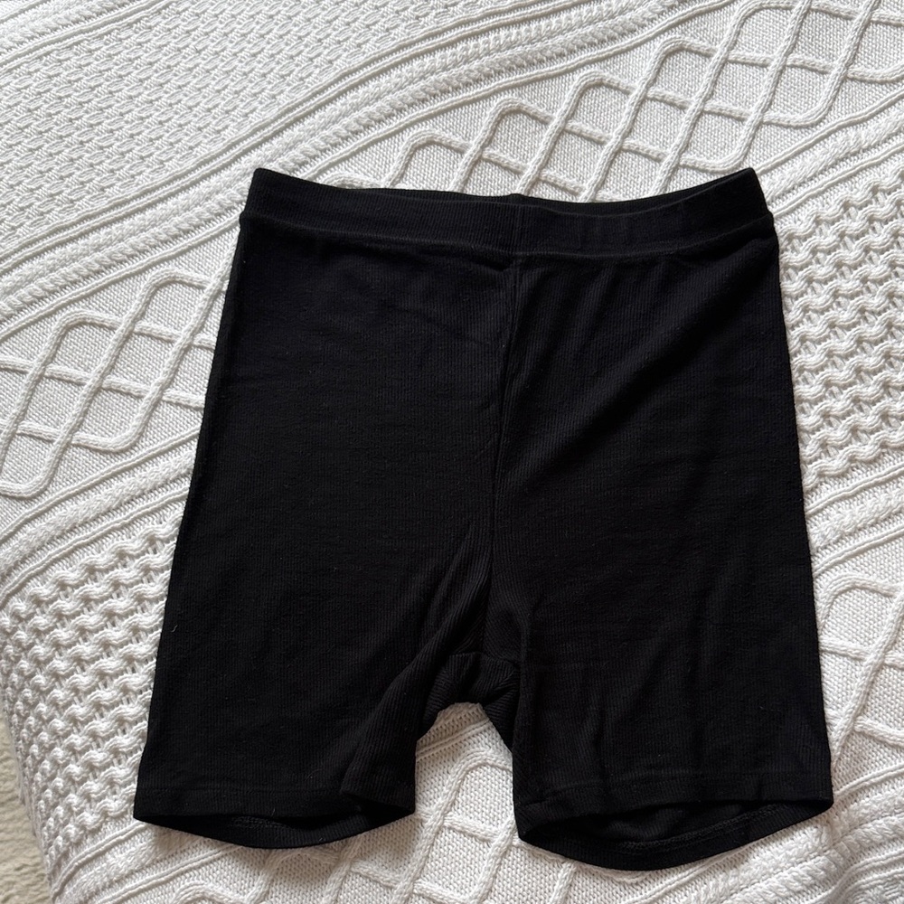 Joah Brown Ribbed Bike Shorts